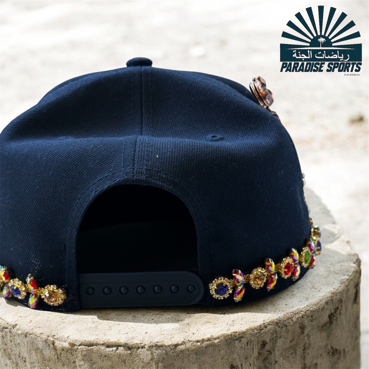 Paradise Sports “NY Ahks Crown” Hand-Jeweled Snapback