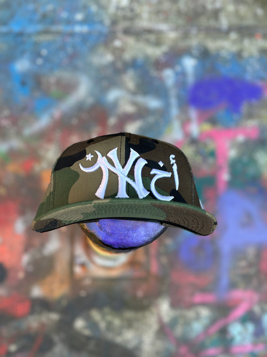 New York Ahki (Camo) Snapback (Yankee)