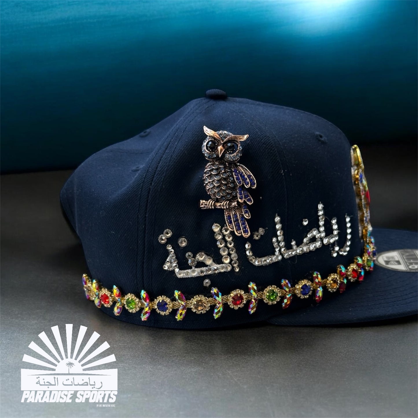 Paradise Sports “NY Ahks Crown” Hand-Jeweled Snapback