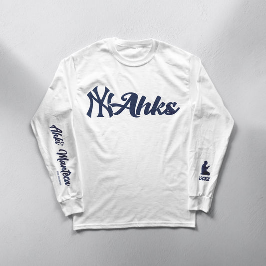 NY AHKS Longlseeve Tee (White)