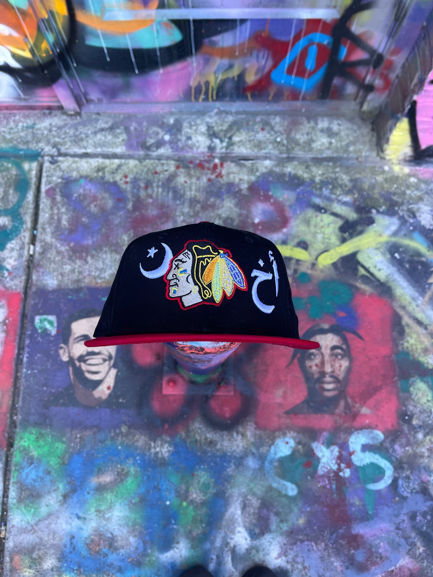 Chicago Ahki (Brother) Snapback Blackhawks version